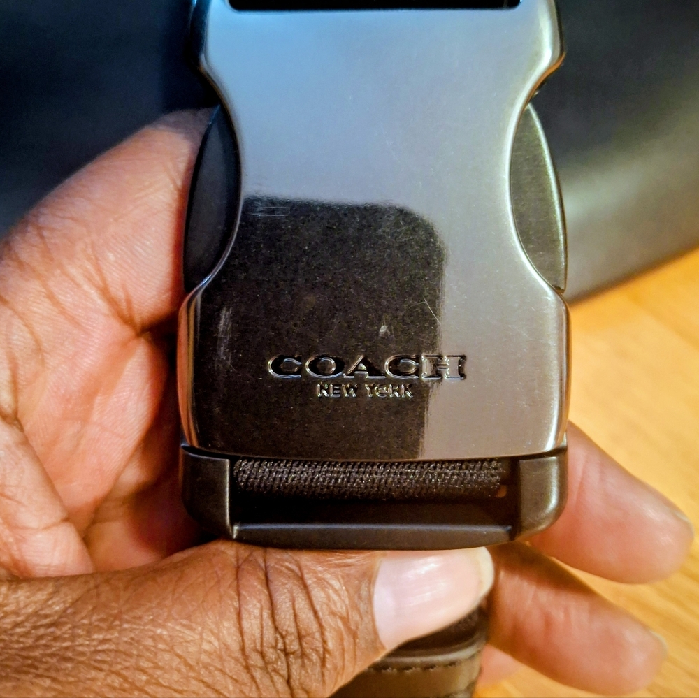 Coach Warren Belt Bag With Watercolor Script Print - Picture 11 of 16
